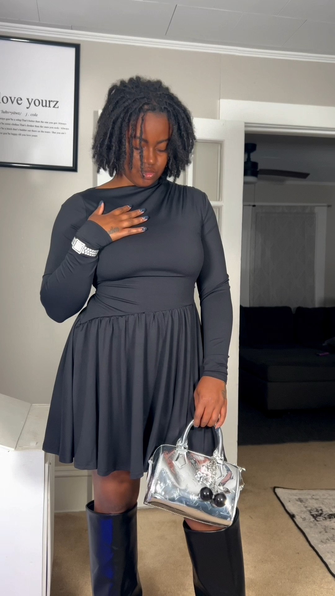 Holiday party outfit , Or Family Photos outfit ! Super stretchy ! Size medium for me ( waist 30 , 38DD , 5’3 , 152 lbs 🫶🏾 ) 

#LTKGiftGuide #LTKSeasonal #LTKHoliday