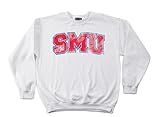 SMU Mustangs Vintage Arch Crewneck Sweatshirt, White, Small | Amazon (US)