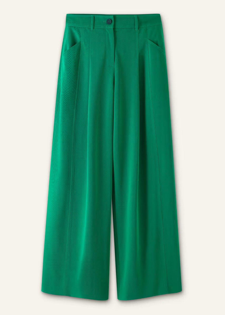 Regular Wide-Leg Pleat Front Pant | ME+EM US
