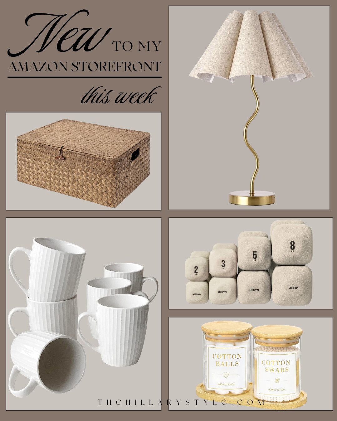 NEW THIS WEEK — AMAZON STOREFRONT FINDS! I added a fresh mix of home and lifestyle essentials to my Amazon storefront this week, and every piece is something I genuinely use and love. From smart storage to everyday kitchen staples and elevated decor, these finds are all about creating a home that feels calm, functional, and thoughtfully put together. Neutral, timeless, and easy to live with — exactly how I like my spaces to feel.

#Amazon #TheHillaryStyle #AmazonStorefront #NeutralHome #ModernOrganicDecor #AffordableLuxury #EverydayEssentials #HomeOrganization #ElevatedLiving 

 #LTKmomlife #LTKOver40 #LTKHome