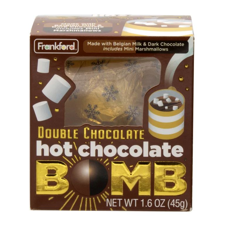 Frankford's Double Chocolate Hot Chocolate Bomb 1.6 ounces - Walmart.com | Walmart (US)