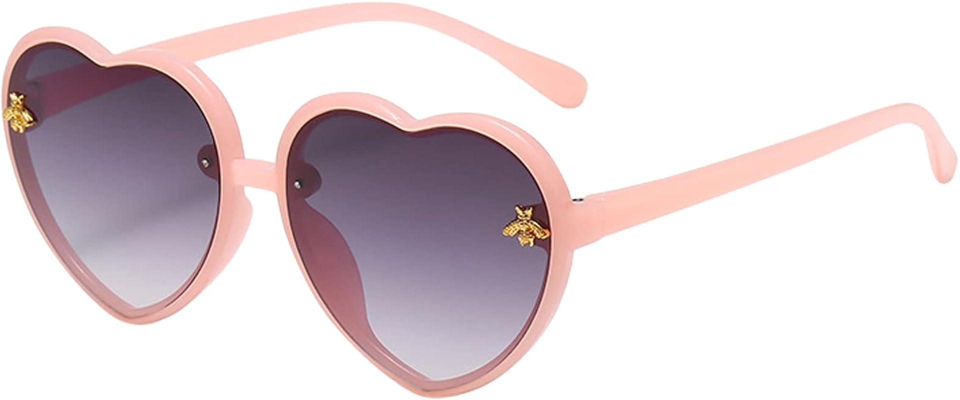 Kepoita Kids Heart Shaped Sunglasses for Toddler Girls Age 3-10 Cute Fashion UV400 Protection | Amazon (US)