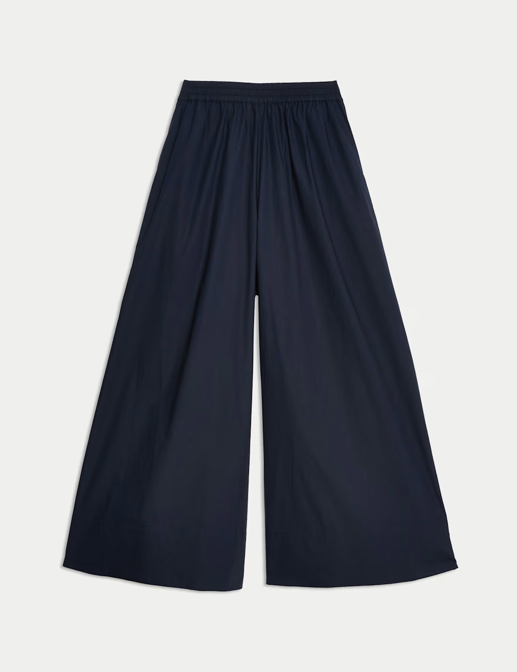 Pure Cotton Palazzo Cropped Trousers | Marks & Spencer (UK)