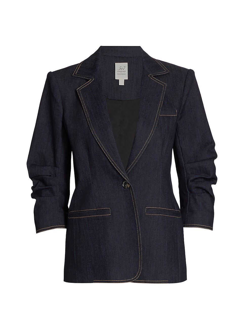 Women's Khloe Denim Blazer - Indigo - Size 0 | Saks Fifth Avenue