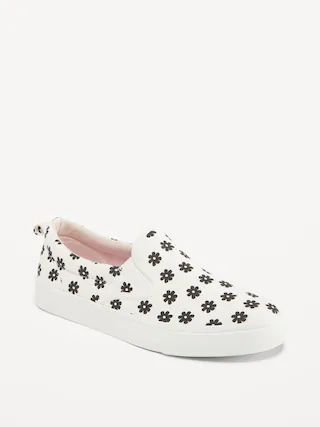 Canvas Slip-On Sneakers for Girls | Old Navy (CA)