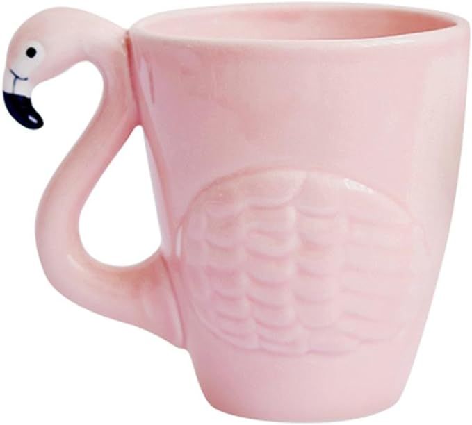 JointVictory Novelty Flamingos Coffee Mug Funny Tea Cup 15 Ounce Ceramic Mugs Christmas Holiday G... | Amazon (US)