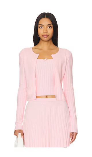 Lenda Cardigan in Baby Pink | Revolve Clothing (Global)