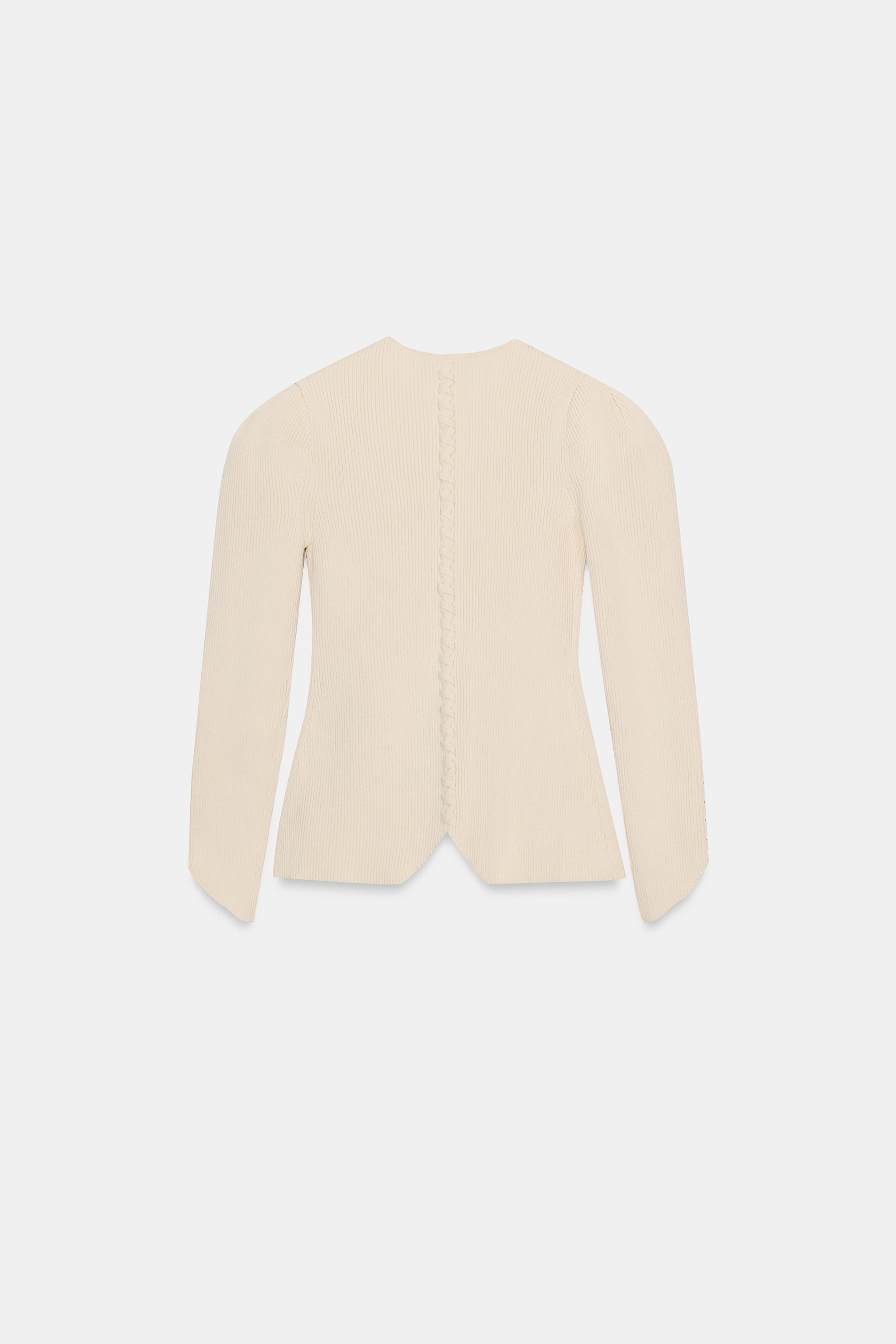 CARDIGAN WITH PUFF SLEEVES | Zara US