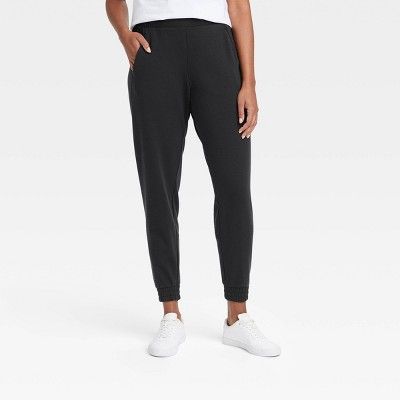 Women's Mid-Rise French Terry Jogger Pants 28" - All in Motion™ | Target