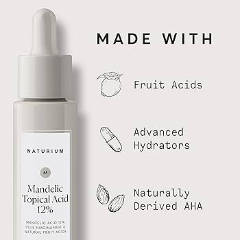 Naturium Mandelic Topical Acid 12%, Plus Niacinamide & Natural Fruit Acids, Anti-Aging & Brighten... | Amazon (US)
