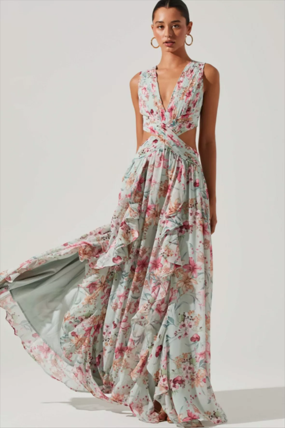 Midsummer Floral Tiered Maxi Dress curated on LTK