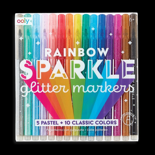 Ooly // Rainbow Sparkle Glitter Markers | June & January | June & January