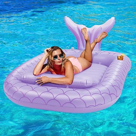 HeySplash Inflatable Tanning Pool Lounger Float, Suntan Tub for Adults, Blow Up Sunbathing Pool w... | Amazon (US)