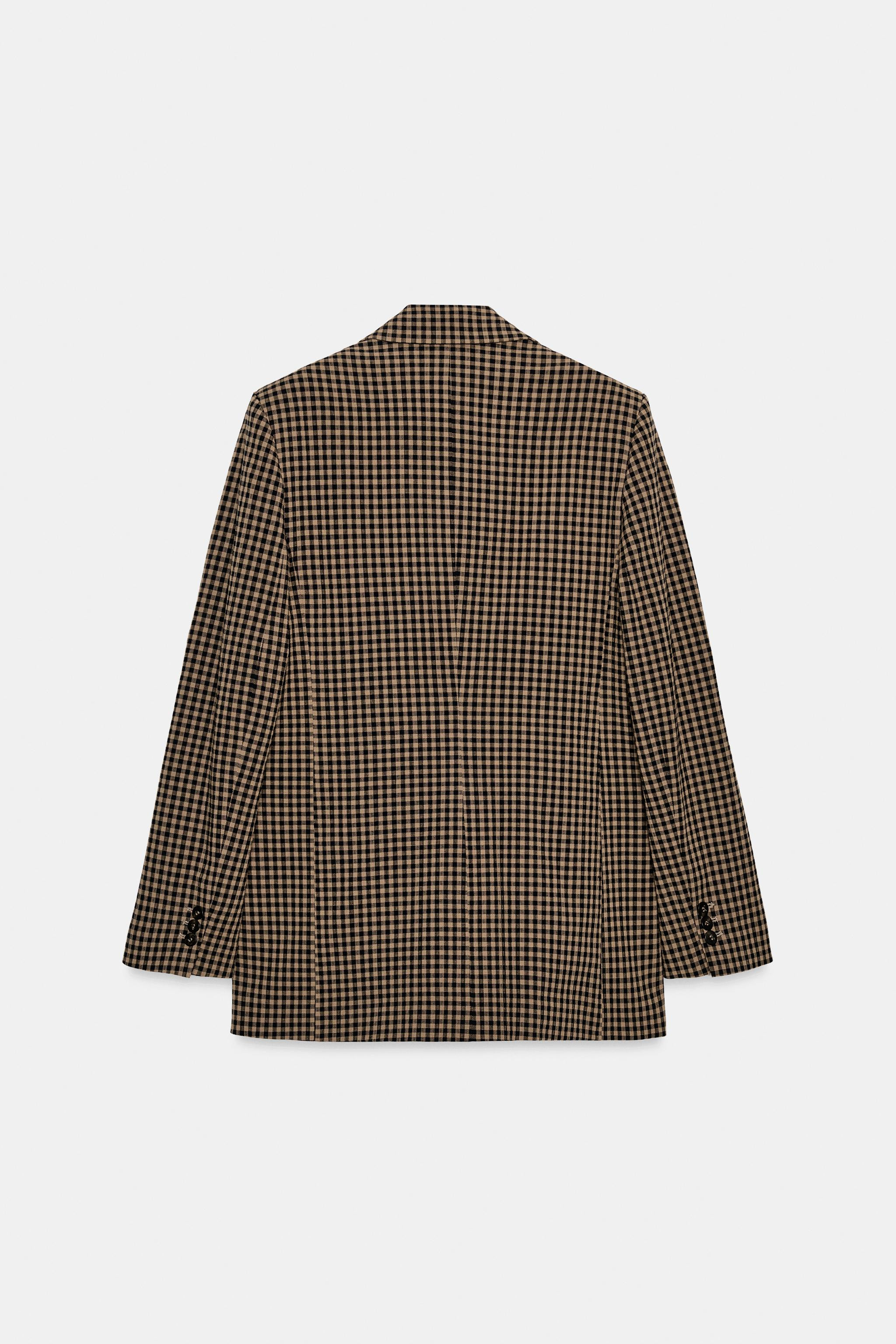 OVERSIZE-BLAZER MIT VICHY-KAROS | Zara DE