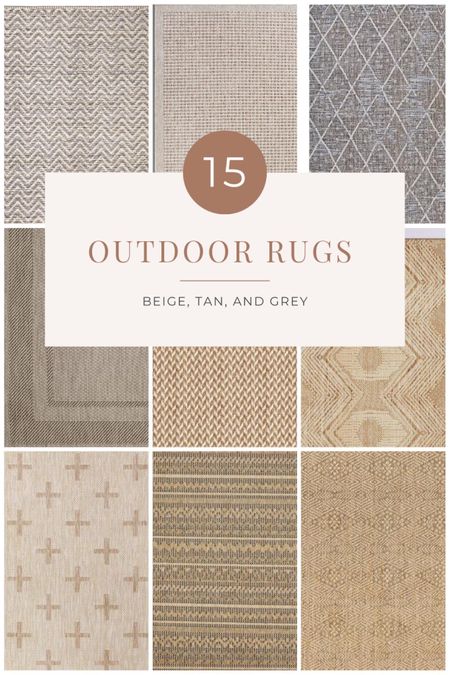 Add a touch of style and comfort to your outdoor and indoor spaces with classic of exquisite outdoor area rugs in grey, beige, and tan for versatility. 

 Perfect for the spring season, these area rugs make the perfect addition to any outdoor living space.

#LTKSeasonal #LTKhome