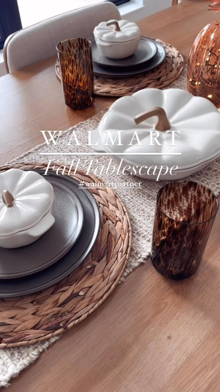 @Walmart makes building a Fall Tablescape simple and affordable!  Loving all the moody colors this year.  😍🤎  I’ve been collecting their linen Dutch ovens over the years, and love that they continue to bring them back and add new pieces.  I added their new Better Homes and Gardens stoneware dishes this year, and it really brought the table together

#walmartpartner #walmarthome #walmartfinds #falltablescape #bhg #betterhomesandgardens

#LTKVideo #LTKHome #LTKSeasonal
