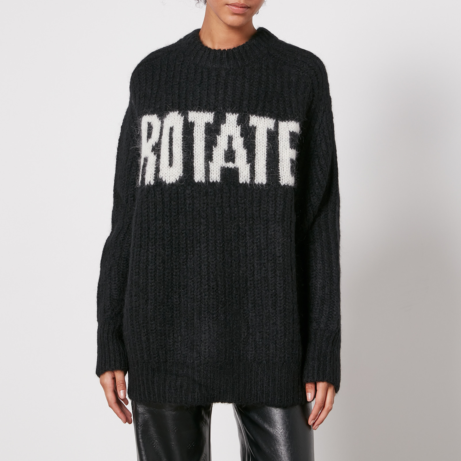 ROTATE Birger Christensen Ribbed-Knit Oversized Jumper - DK 34/UK 6 | Coggles | Coggles (Global)