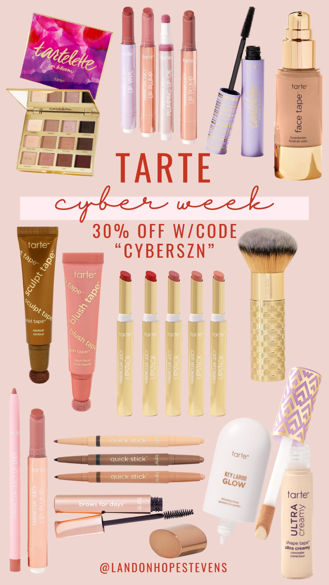 30% off Tarte Cosmetics with code “CYBERSZN” for Black Friday / Cyber Week ✨ I loooooove my Tarte products!

#LTKCyberWeek #LTKGiftGuide #LTKBeauty
