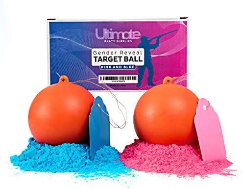 Gender Reveal Ceramic Target Ball 2 Pack | Pink & Blue Set | Powder Shooting Balls | Gender Reveal P | Amazon (US)