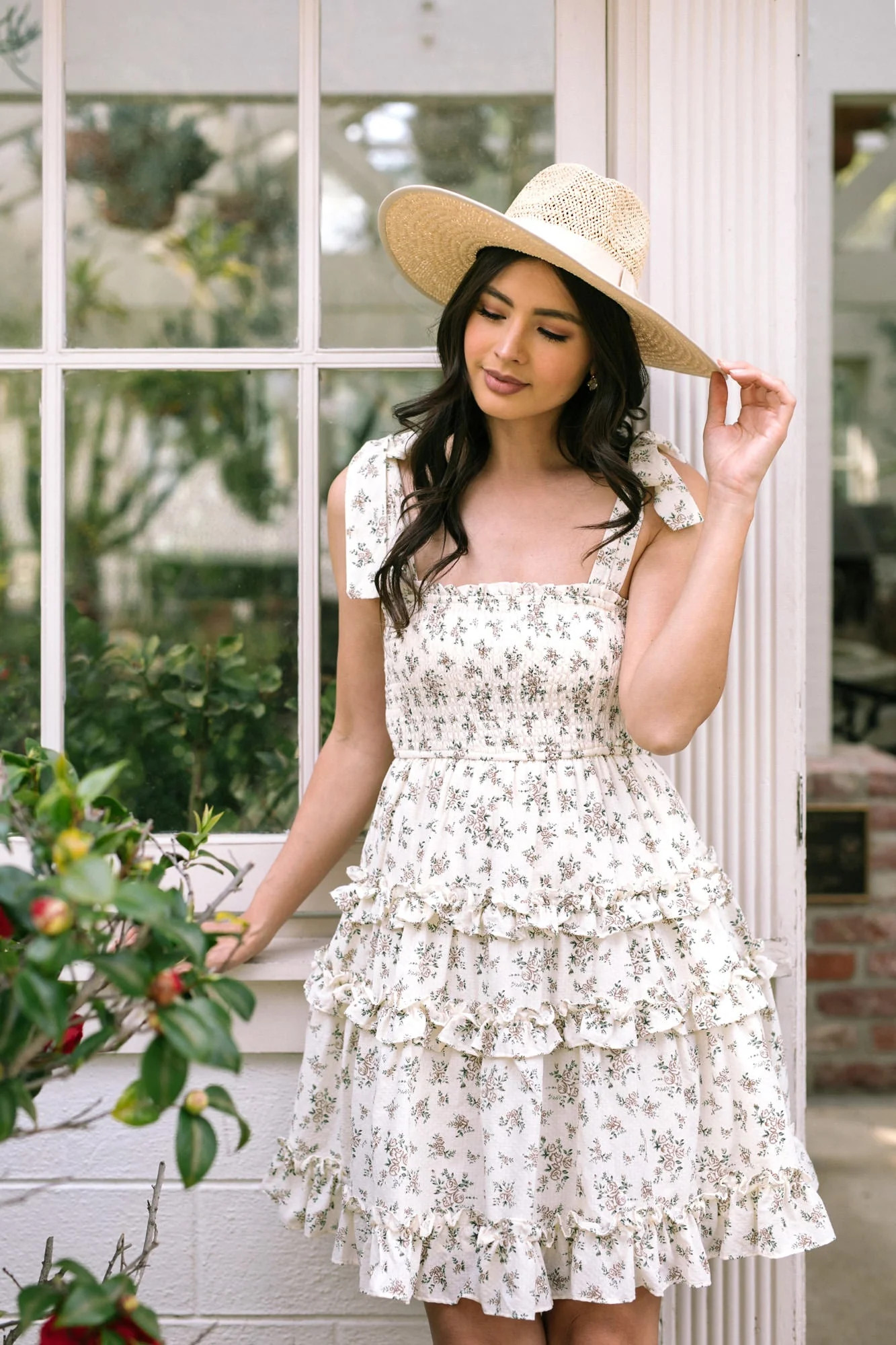 Cece Smocked Mini Dress | Morning Lavender