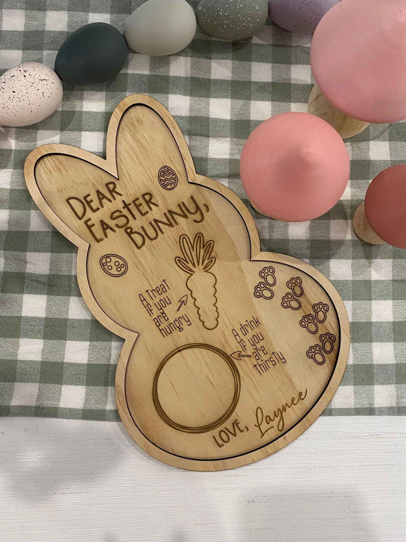 Wooden Personalised Easter Tray | Etsy (US)