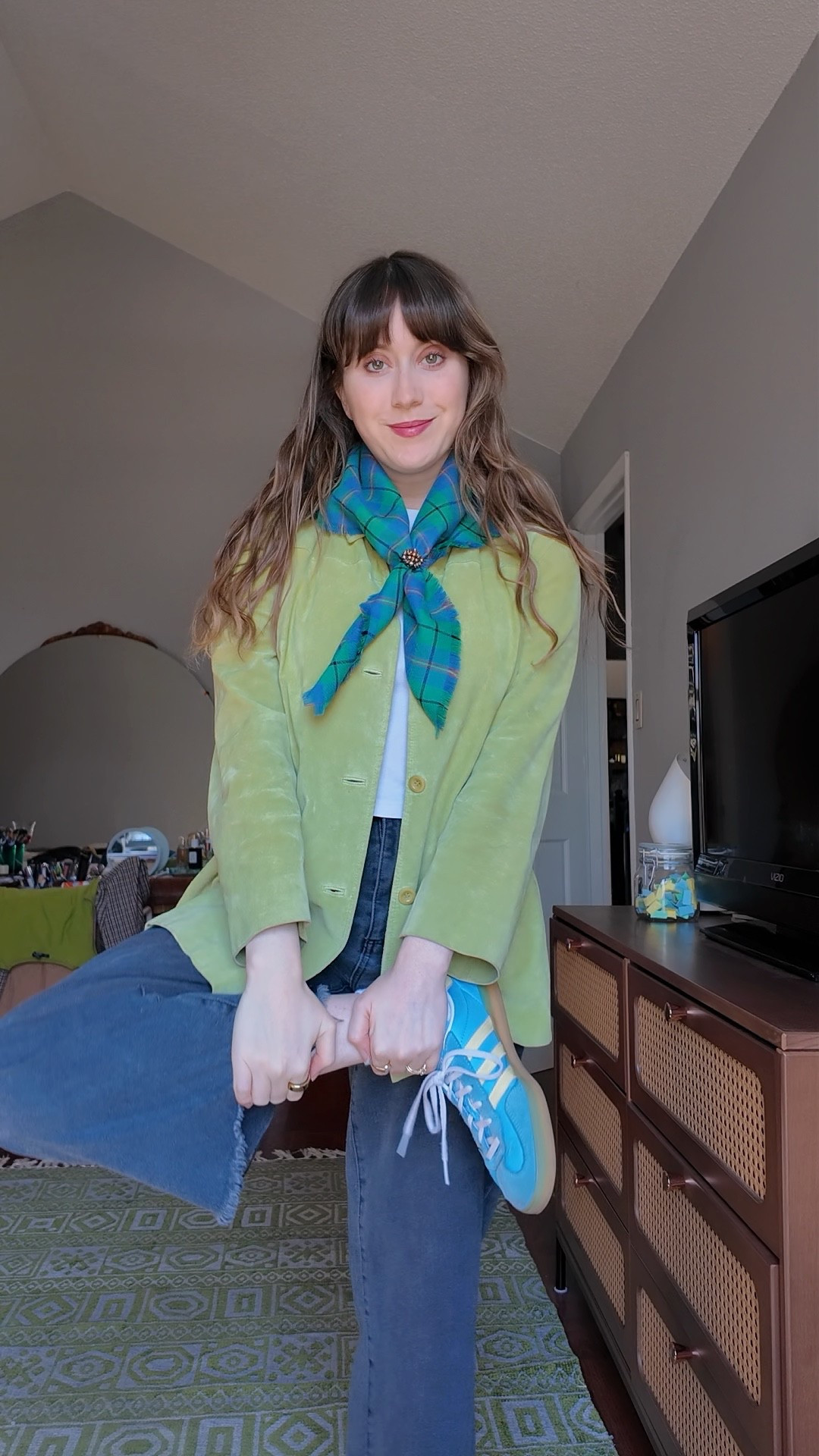 Green blazer look 

#LTKSeasonal #LTKWorkwear #LTKFindsUnder50