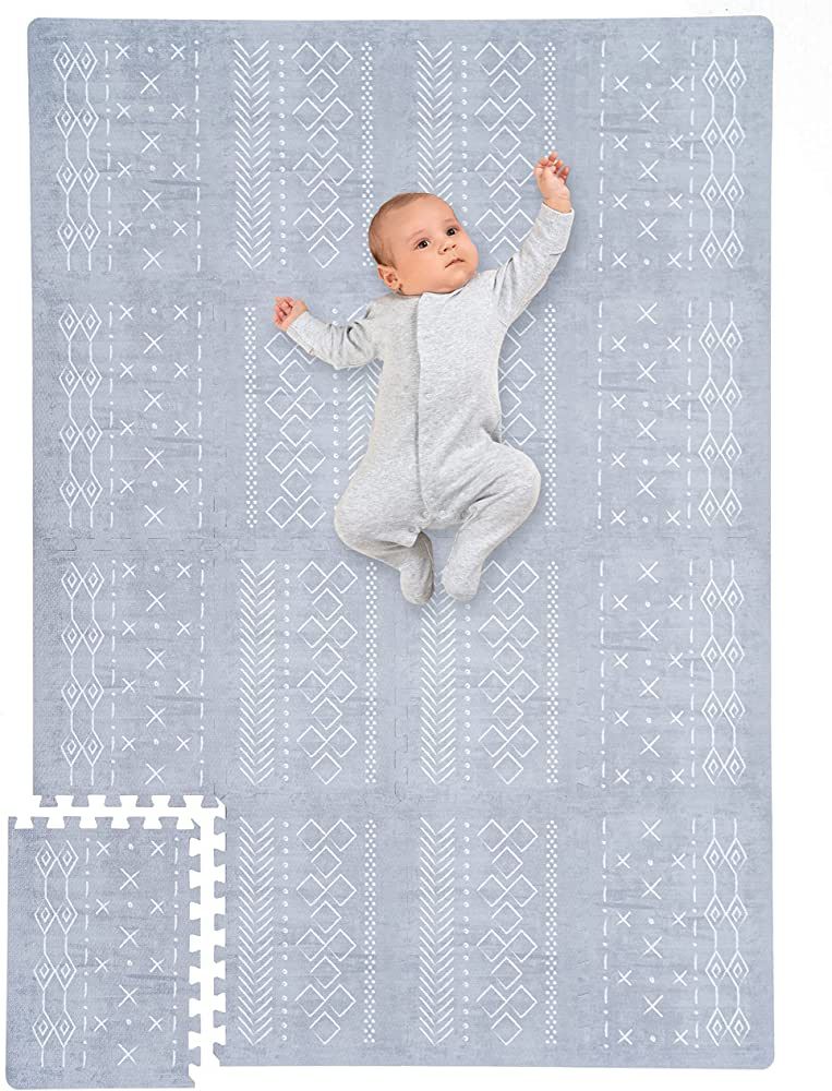 Stylish Baby Play Mat - Soft and Easy to Clean 5.6 x 4 ft. Floor Mat Creates A Safe Play Area for... | Amazon (US)