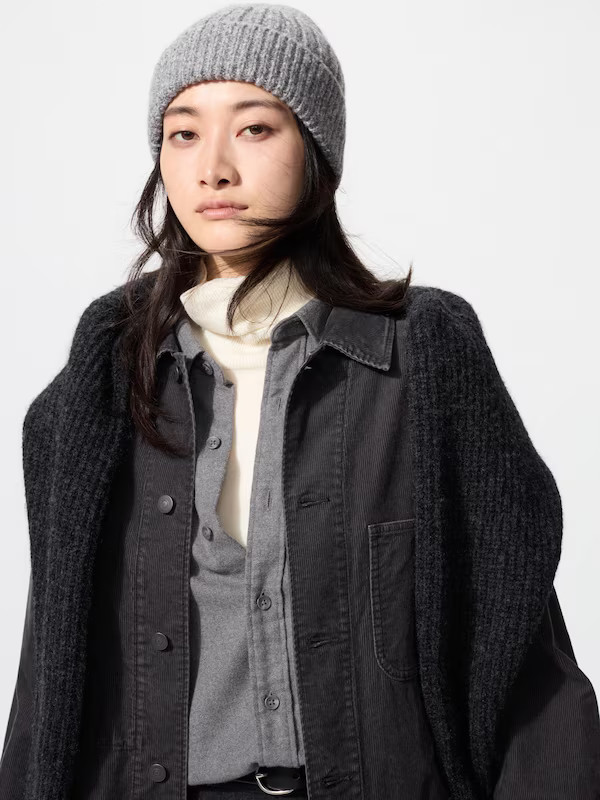 Bonnet HEATTECH en maille jaspée | Uniqlo FR