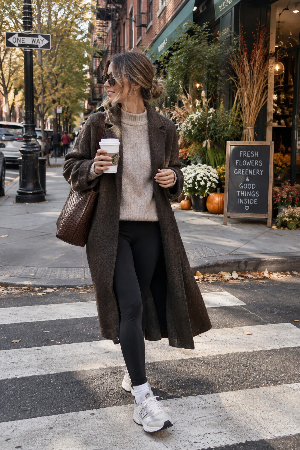 This is basically my ideal cozy fall errands outfit 😂🤎 A long brown coat over a soft knit with black leggings and sneakers is comfy, easy, and still looks pulled together. Perfect for grabbing coffee, travel days, school drop-off, shopping, or those chilly weekend mornings.

#AmazonFashion #AmazonFinds #FallCasualStyle #LeggingsOutfit #CoatOutfit #FallLayers #CozyOutfit #EverydayFallStyle #AmazonFallFinds #CasualFallFashion #CoffeeRunOutfit #FallBasics 

 #LTKSeasonal #LTKU #LTKSaleAlert
