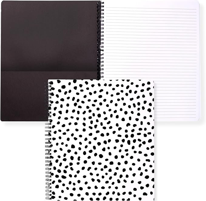 Steel Mill & Co Cute Large Spiral Notebook College Ruled, 11" x 9.5" with Durable Hardcover and 1... | Amazon (US)