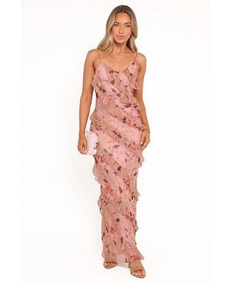 Petal and Pup Women's Ciao Ruffles Maxi Dress - Pale Pink Floral - Macy's | Macy's