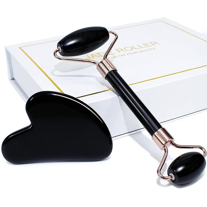 BAIMEI Jade Roller & Gua Sha Set Face Roller and Gua Sha Facial Tools for Skin Care Routine and P... | Amazon (US)