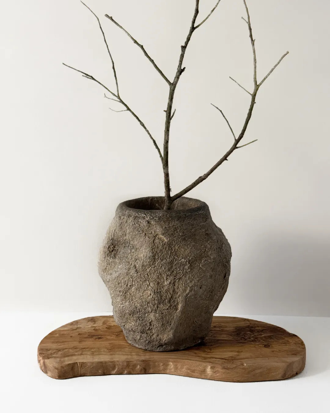 Hand-formed Plaster Art Vase | Wabi-sabi Stone-look Vessel - Etsy | Etsy (US)