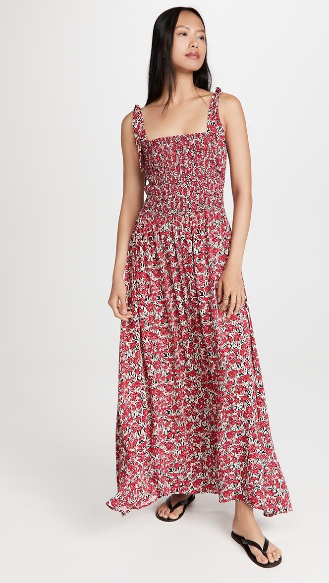 Midi Floral Sleeveless Dress | Shopbop