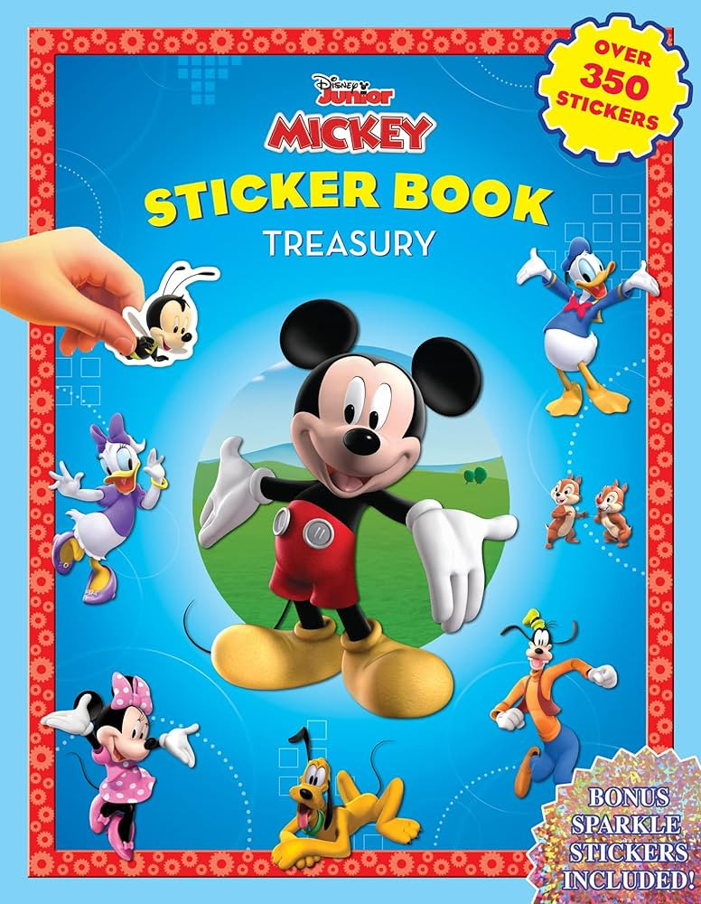 Phidal - Disney Mickey Mouse Clubhouse Sticker Book Treasury Activity Book for Kids Children Todd... | Amazon (US)