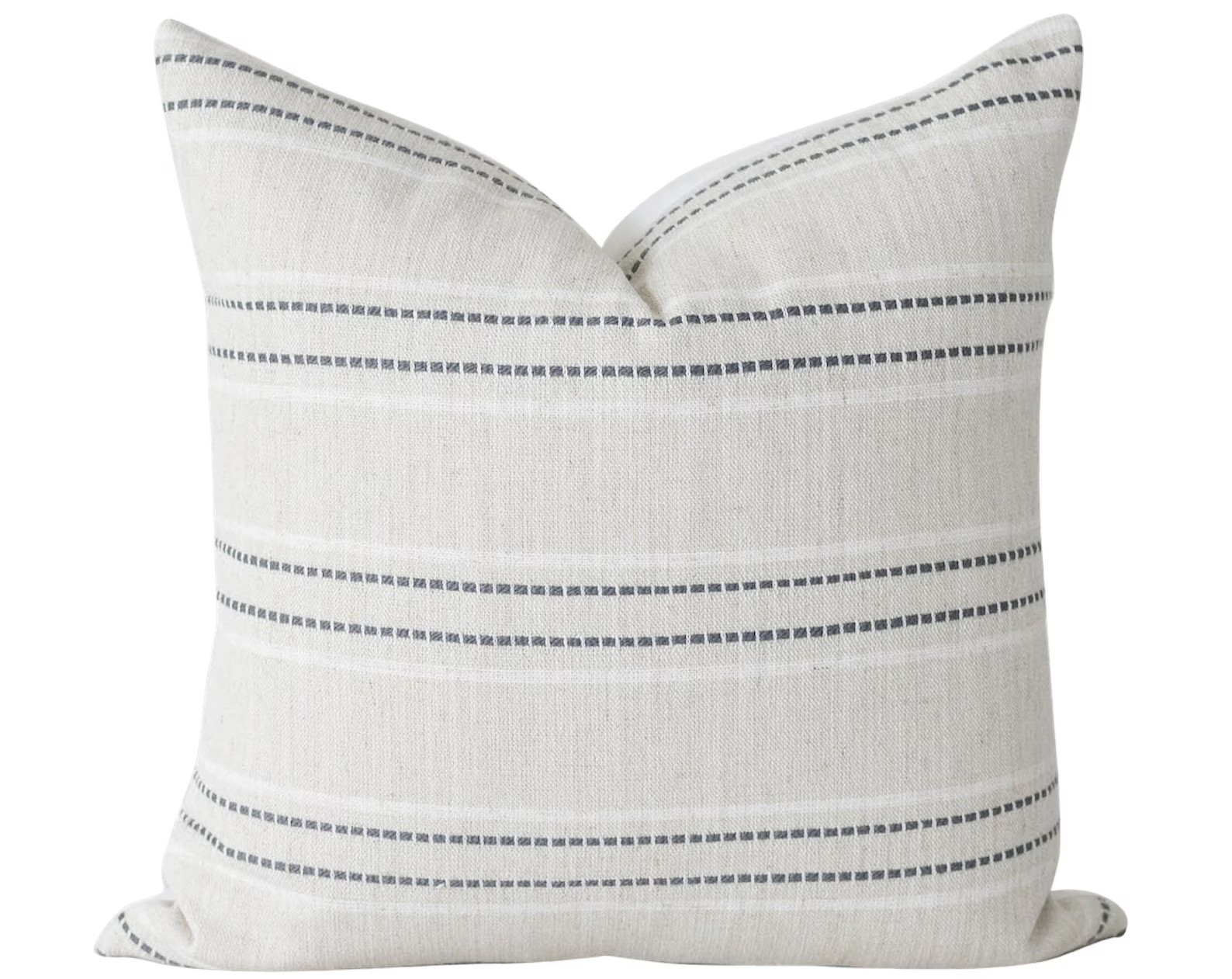 Beige With Charcoal Grey Stripes Pillow Cover Beige Striped | Etsy | Etsy (US)