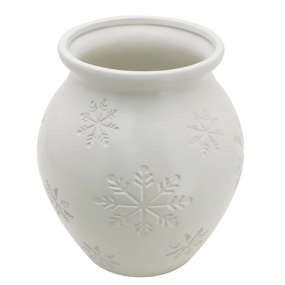 Sonoma Goods For Life® 10" Ceramic Snowflake Vase | Kohl's