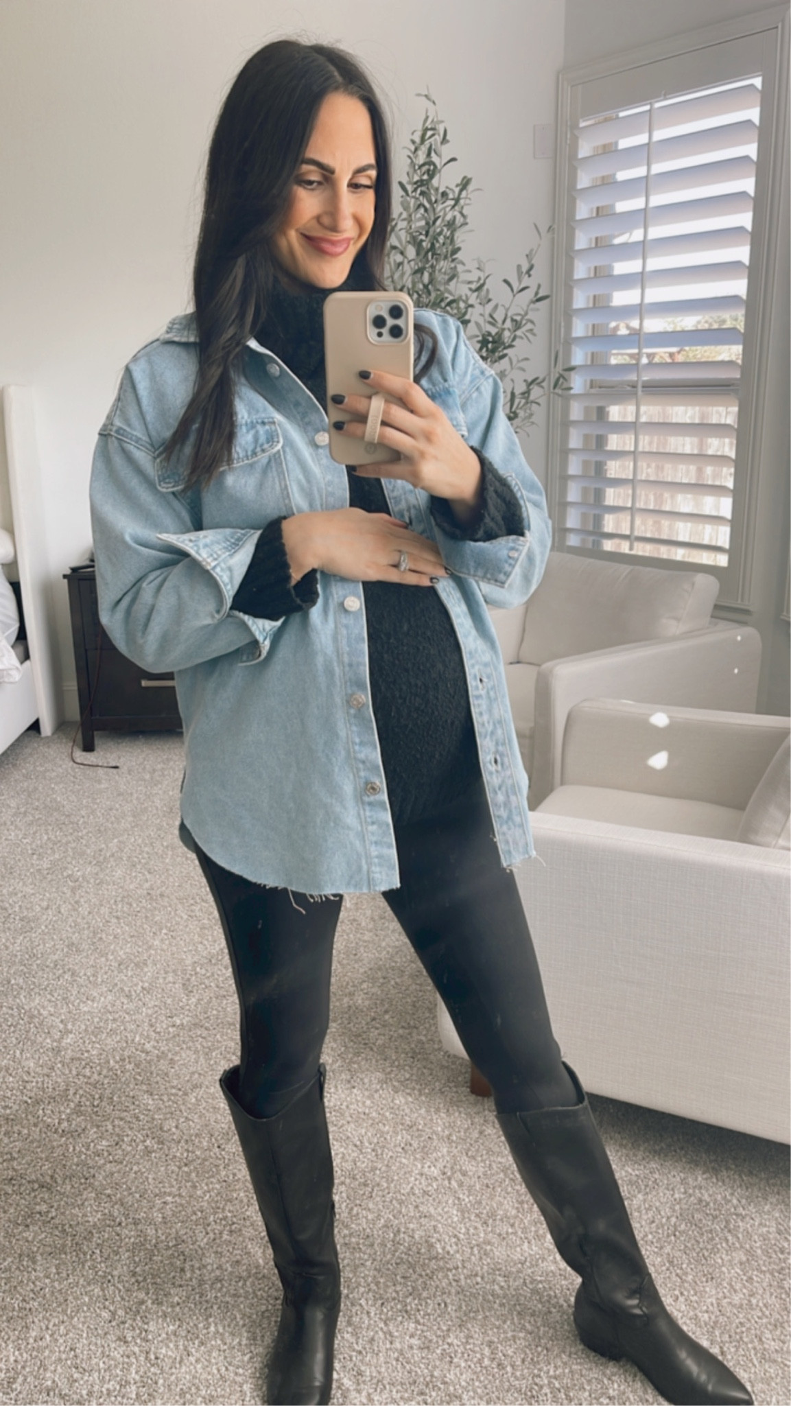 Wearing a small in the shacket & leggings! 

#LTKbump #LTKFind #LTKunder100