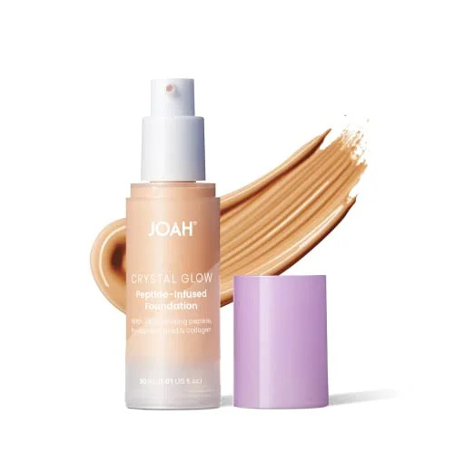 JOAH Crystal Glow Peptide-Infused Foundation, 2-in-1 Multitasking Korean Makeup with Blurring Fac... | Walmart (US)