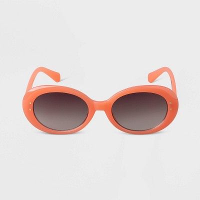 Women&#39;s Oval Sunglasses - A New Day&#8482; Peach | Target