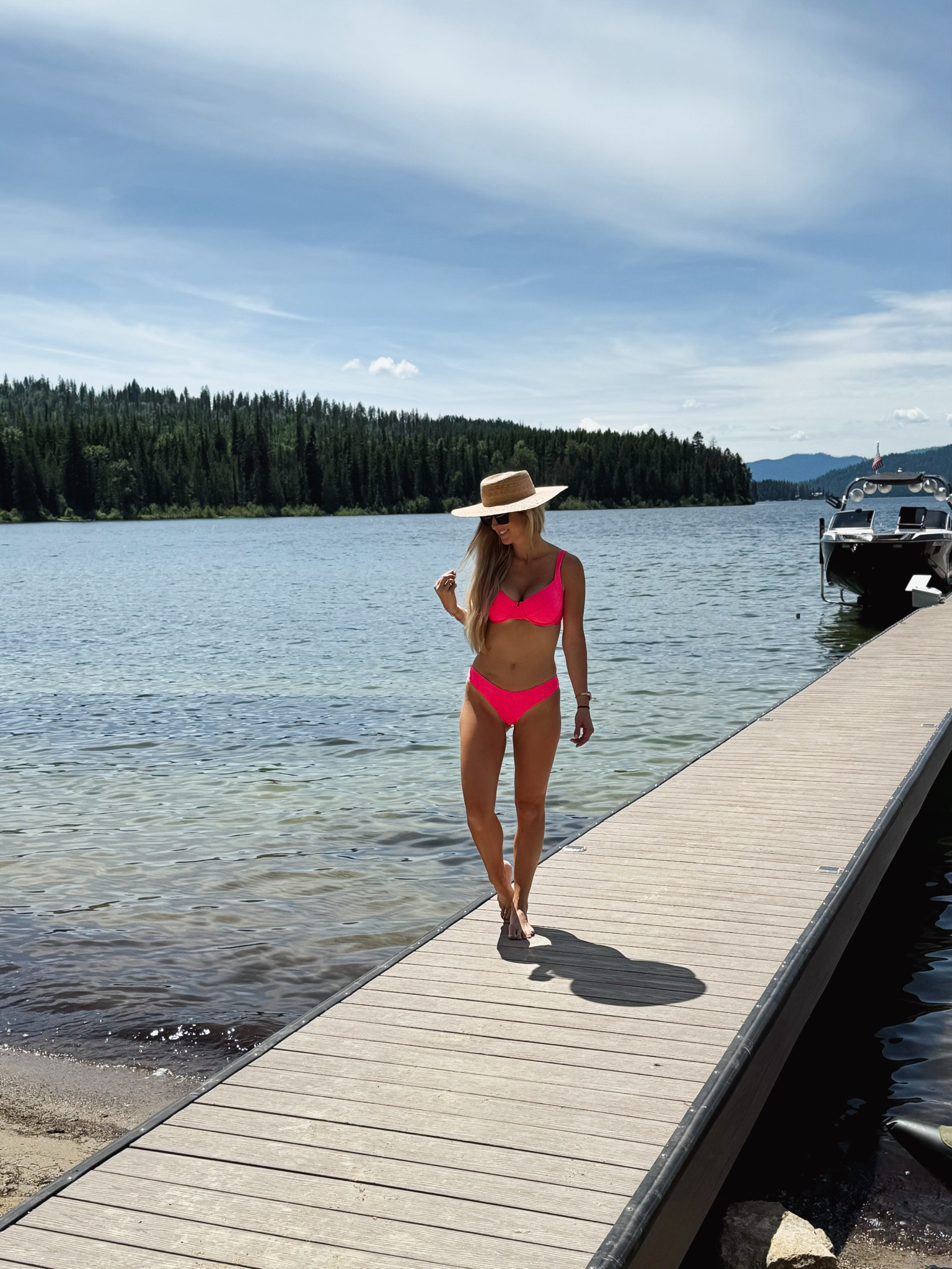 My favorite new suit! I've purchased a few from this brand and the fit is so nice. Wearing size small bottoms and medium top. Also my favorite beach hat  

#LTKStyleTip #LTKFindsUnder50 #LTKSwim