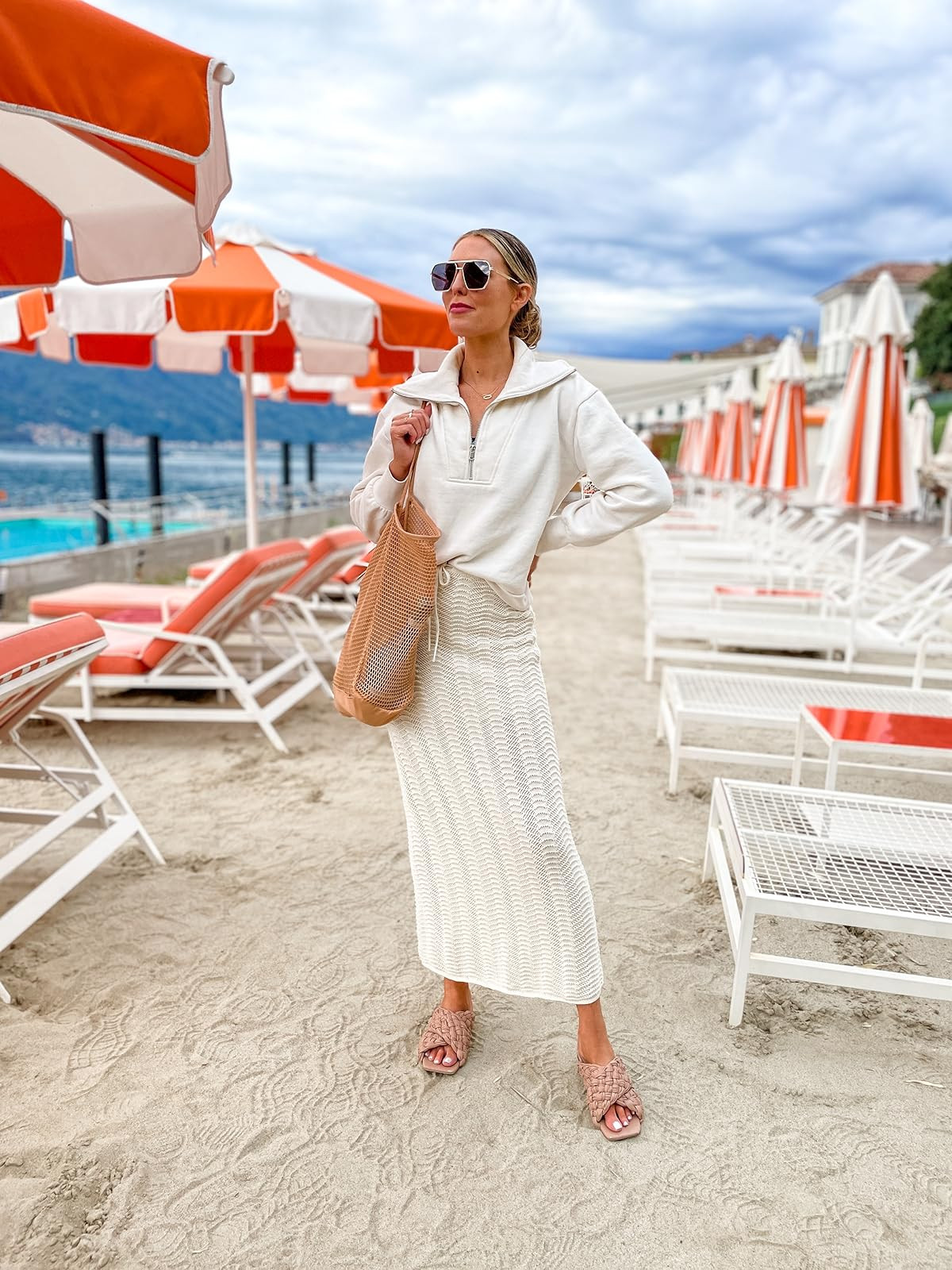 Love this look for a vacation! / wearing a small in the sweater and skirt 

 #LTKootd #LTKSeasonal #LTKU