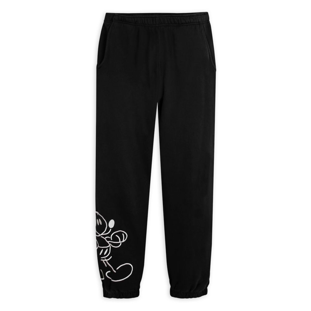 Mickey Mouse Genuine Mousewear  Sweatpants for Adults – Black | Disney Store
