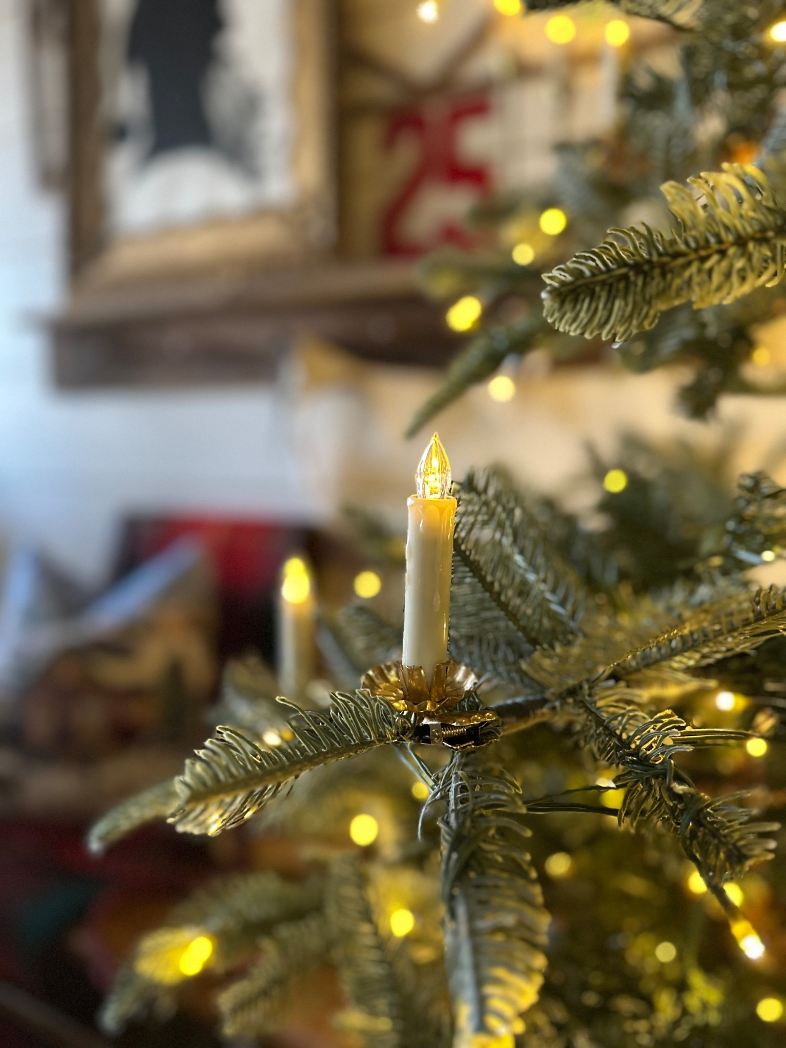 Christmas tree holders and battery operated candless

#LTKHoliday