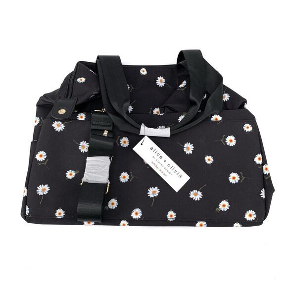 NWT ALICE + OLIVIA Daisy Duffel Bag Black | Poshmark