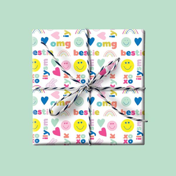 Peace, Love & Happy gift wrap | Joy Creative Shop