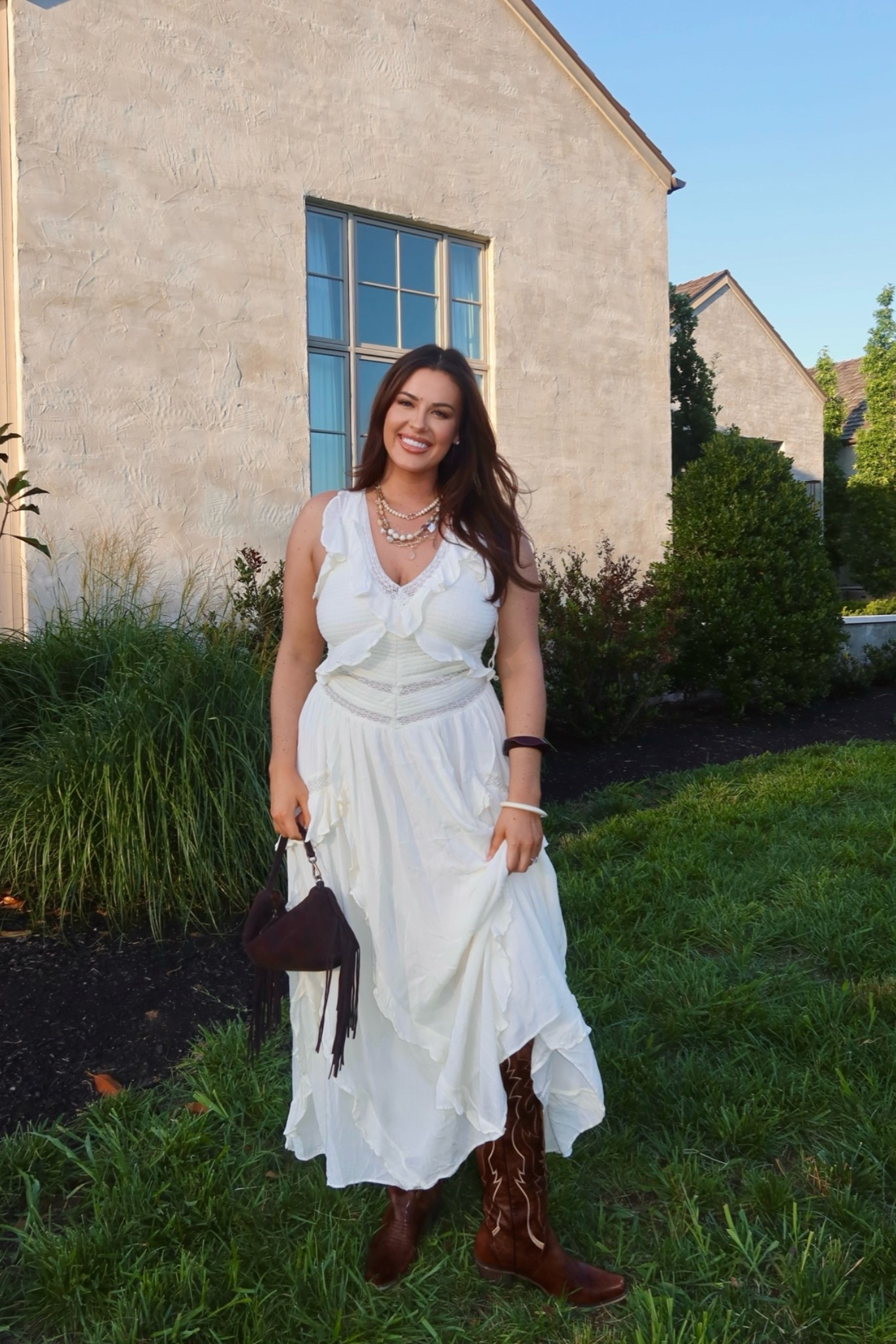 White is low stock — multiple colors in this dress!! Wearing large 🤎🤠

#LTKgrwm #LTKootd