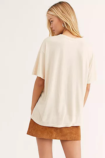 Stones Flocked Leopard Tongue Tee | Free People (Global - UK&FR Excluded)