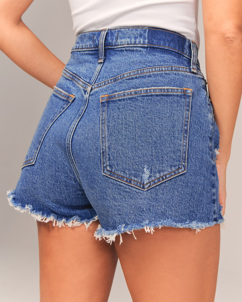 Curve Love High Rise Mom Short | Abercrombie & Fitch (US)