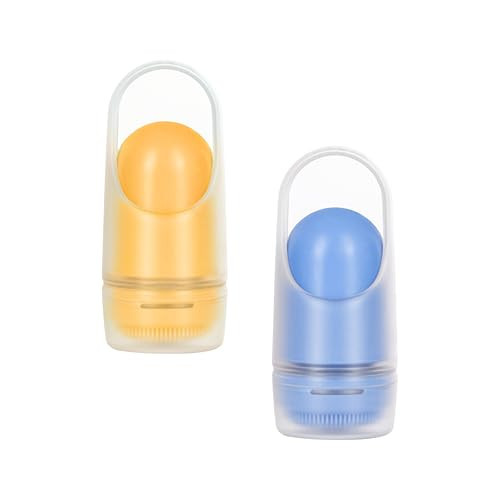 Ubbi Sunsqueeze Sunscreen Applicator, Refillable Roll On, Soft Silicone Bristles for Babies and Toddlers, Easy to Clean, Dishwasher Safe, Holds 3.38 Fluid Oz, Kids Summer Camp, Blue & Yellow | Amazon (US)